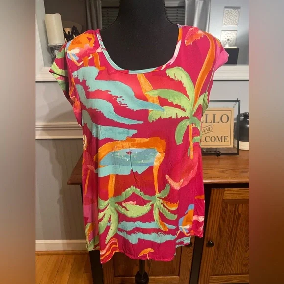 NWT-🌴 C & C California Women’s Tropical Top🌴 - Picture 1 of 5
